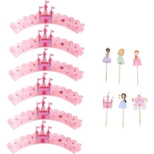 Zpichy na cupcakes Princezny 6 ks