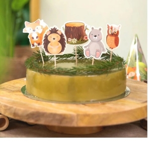 Zpichy na dort Lesn zvtka 9 ks