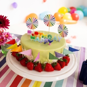 Zpichy vlajeky mix barev 10 ks