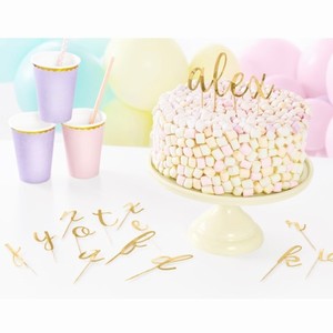 Zápichy do dortu celá abeceda 53 ks