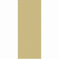 Závěs srdíčkový, zlatý 100 x 200 cm