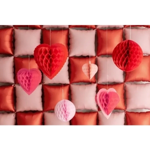 Pap�rov� z�v�sn� srdce 20-30cm 3ks