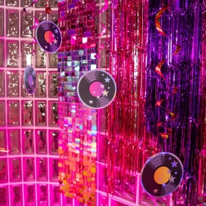 Závěsné spirály retro disco 6ks