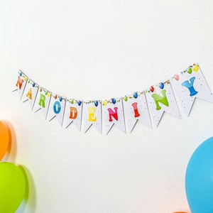 GIRLANDA vlaječková Narodeniny