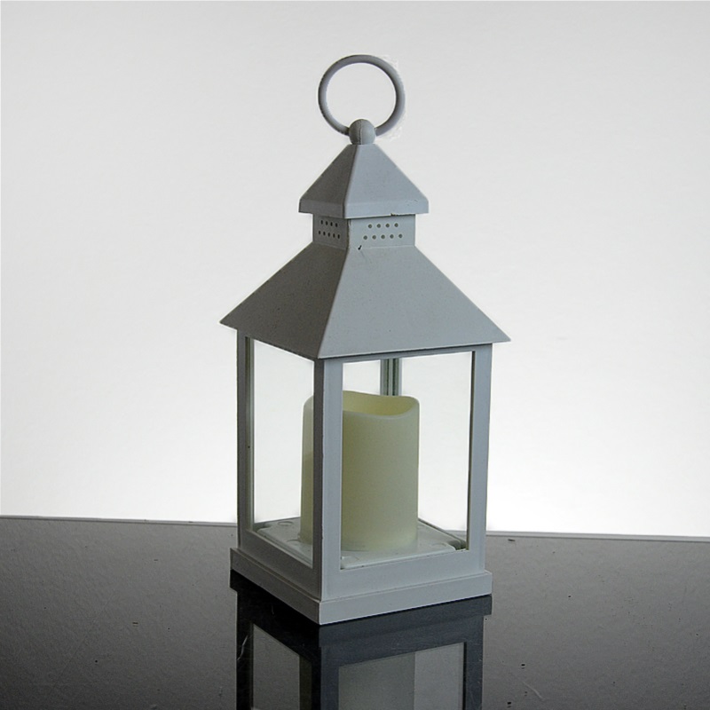 Lucerna b�l� s LED sv��kou, k dispozici 7 ks