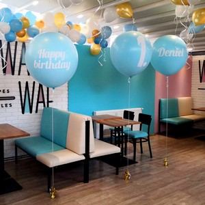 Metrov balony s vyplotrovanm textem