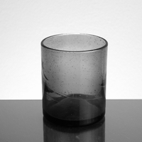 �ern� sklo na sv��ky s bublinky - 5 ks