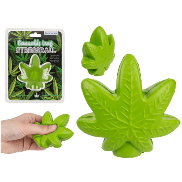 Antistresový konopný list 7,5 x 7 cm