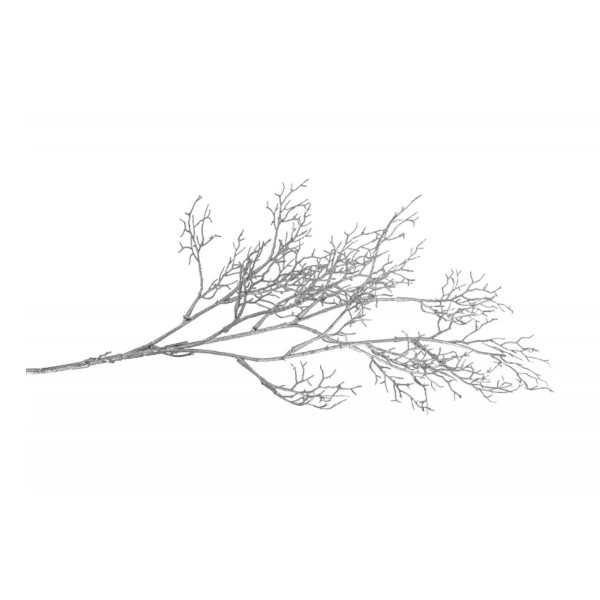 Levně Větvička dekorační stříbrná 84 cm