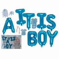 BALÓNKOVÝ nápis It is a Boy s papírovými dekoracemi 35cm