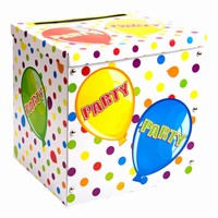 BOX na blahopřání Balónky a puntíky Party 30,5x25,5x30cm
