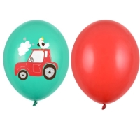 Set balónků s traktorem 5 ks