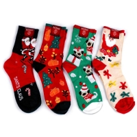 Vánoční ponožky v dárkovém červeném balení 2 ks vel. 39-42