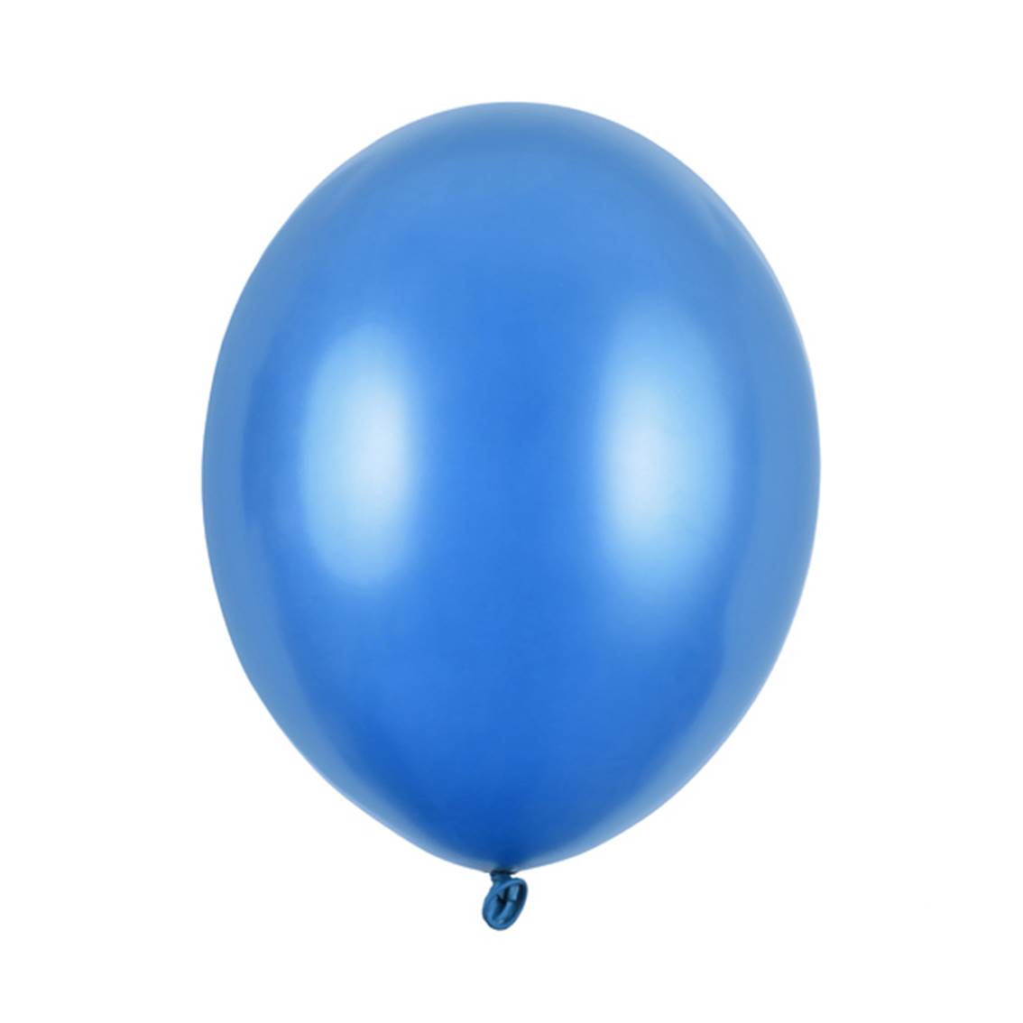 Balónek latexový metalický 30 cm modrá 1 ks