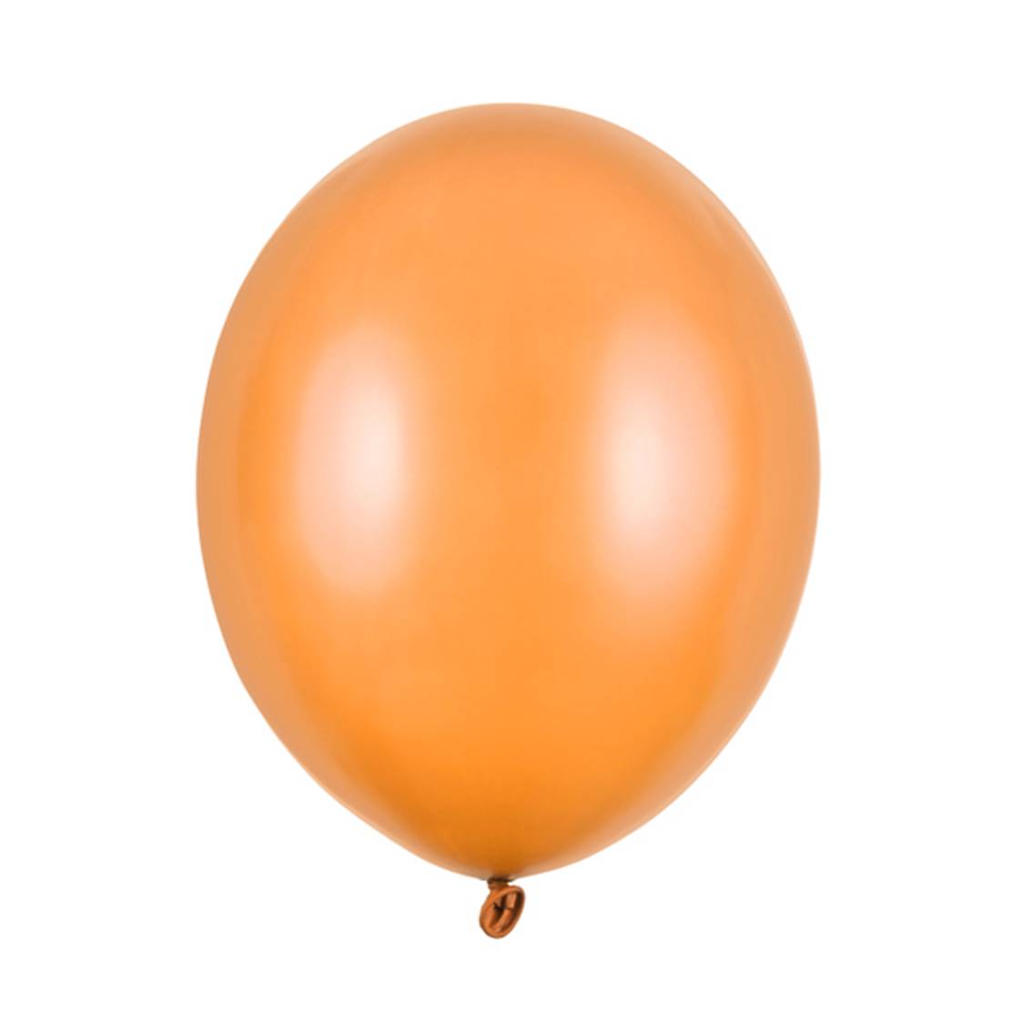 Levně Balónek latexový metalický 30 cm oranžová 1 ks