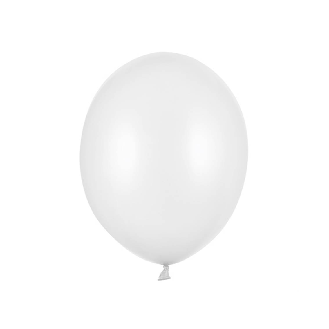 Balónky latexové metalické bílé 23 cm 100 ks