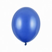 Balónky latexové metalické – 27 cm modrá 100 ks