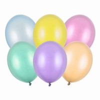 Balónky latexové metalické – 27 cm perlový mix barev 100 ks