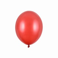 Balónky latexové metalické červené 12 cm 100 ks