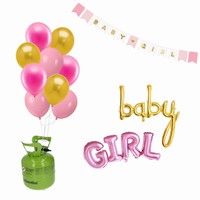 Sada Helium na 20 balónků + dekorace Narození holčičky