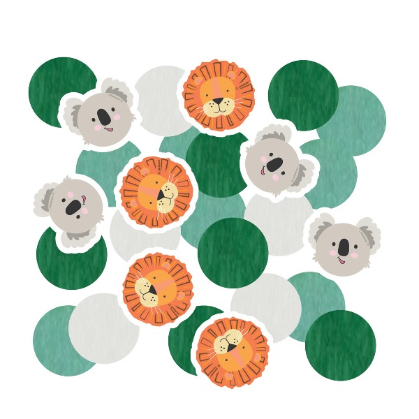 Safari baby party - Konfety dekorační