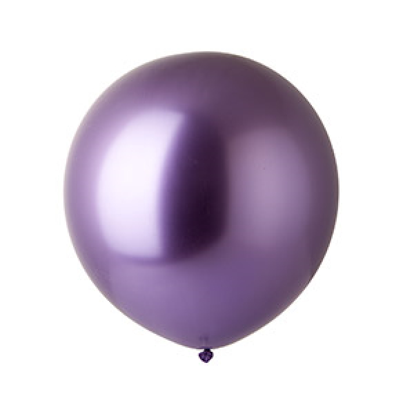 Balónek latexový 48 cm chromový fialový 1 ks