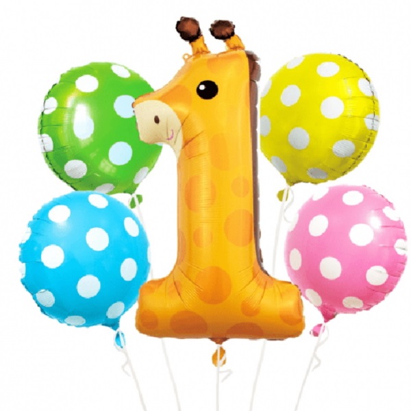 Balónkový fóliový buket Žirafa