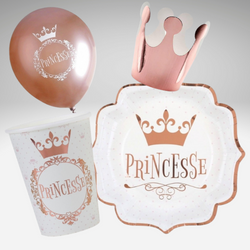 pricess party_rose gold_silver
