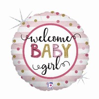 BALÓNEK FÓLIOVÝ Welcome baby GIRL