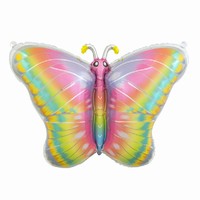 BALÓNEK fóliový pastelový Motýl 64x53cm