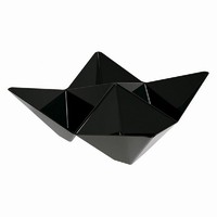 MISTIČKY na dezerty Origami černé 10x10cm 25ks