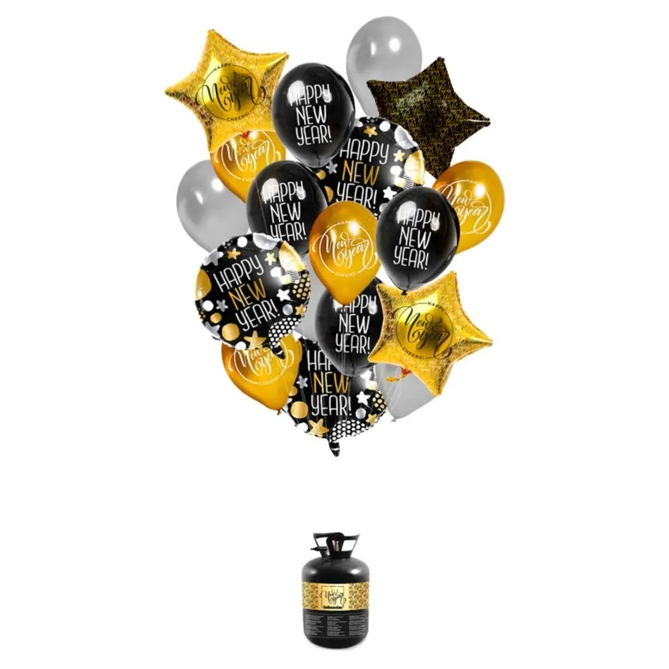 Helium s balónky Happy New Year