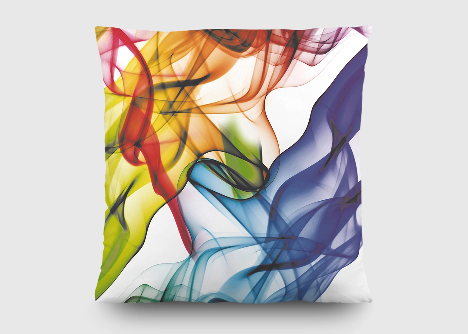 Dekorativní polštářek Barevný magický kouř | 45 x 45 cm | CN 3601