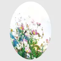 Samolepící vliesová fototapeta na zed' Divoké kvítí | 70 x 70 cm | CR 3201