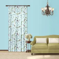 Dekorativní závěs Ptačí pírka | 140 x 245 cm | FCPL 6552