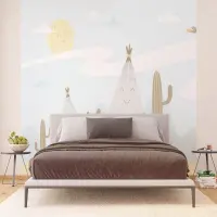 Vliesová fototapeta na zed' Veselá týpí | 375 x 270 cm | FTNS 1268