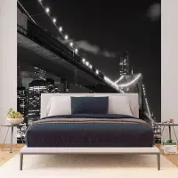 Vliesová fototapeta na zed' Brooklynský most v noci | 375 x 270 cm | FTNS 2469