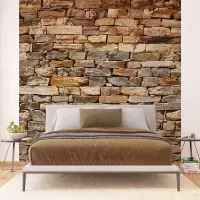 Vliesová fototapeta na zed' Kamenná zeď | 375 x 270 cm | FTNS 2481