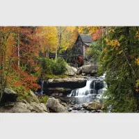 Vliesová fototapeta na zed' Starý vodní mlýn | 202 x 90 cm | FTNH 2712