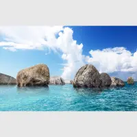 Vliesová fototapeta na zed' Balvany v oceánu | 202 x 90 cm | FTNH 2730