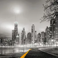 Vliesová fototapeta na zed' Noční nábřeží | 155 x 110 cm | FTNM 2628