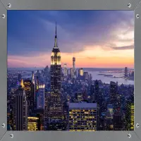 Vliesová fototapeta na zed' Empire State Building v rámu | 155 x 110 cm | FTNM 2644