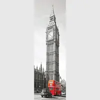 Vliesová fototapeta na zed' Big Ben a autobus | 202 x 90 cm | FTNV 2911