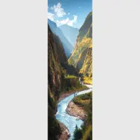 Vliesová fototapeta na zed' Horské údolí | 202 x 90 cm | FTNV 2943