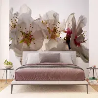 Vliesová fototapeta na zed' Květy třešně | 375 x 270 cm | FTNXXL 0385