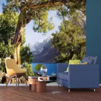 Vliesová fototapeta na zed' Horské jezero | 375 x 270 cm | FTNXXL 1113