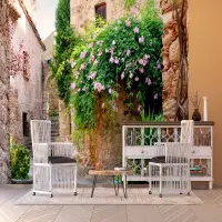 Vliesová fototapeta na zed' Španělský dvorek | 375 x 270 cm | FTNXXL 1145