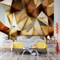 Vliesová fototapeta na zed' Trojúhelníková abstrakce | 375 x 270 cm | FTNXXL 1221