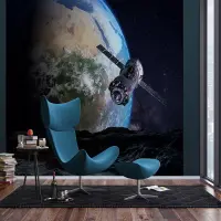 Vliesová fototapeta na zed' Vesmírná družice | 375 x 270 cm | FTNXXL 1233