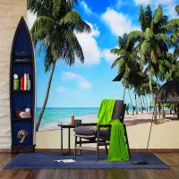 Vliesová fototapeta na zed' Palmová pláž | 375 x 270 cm | FTNXXL 1234